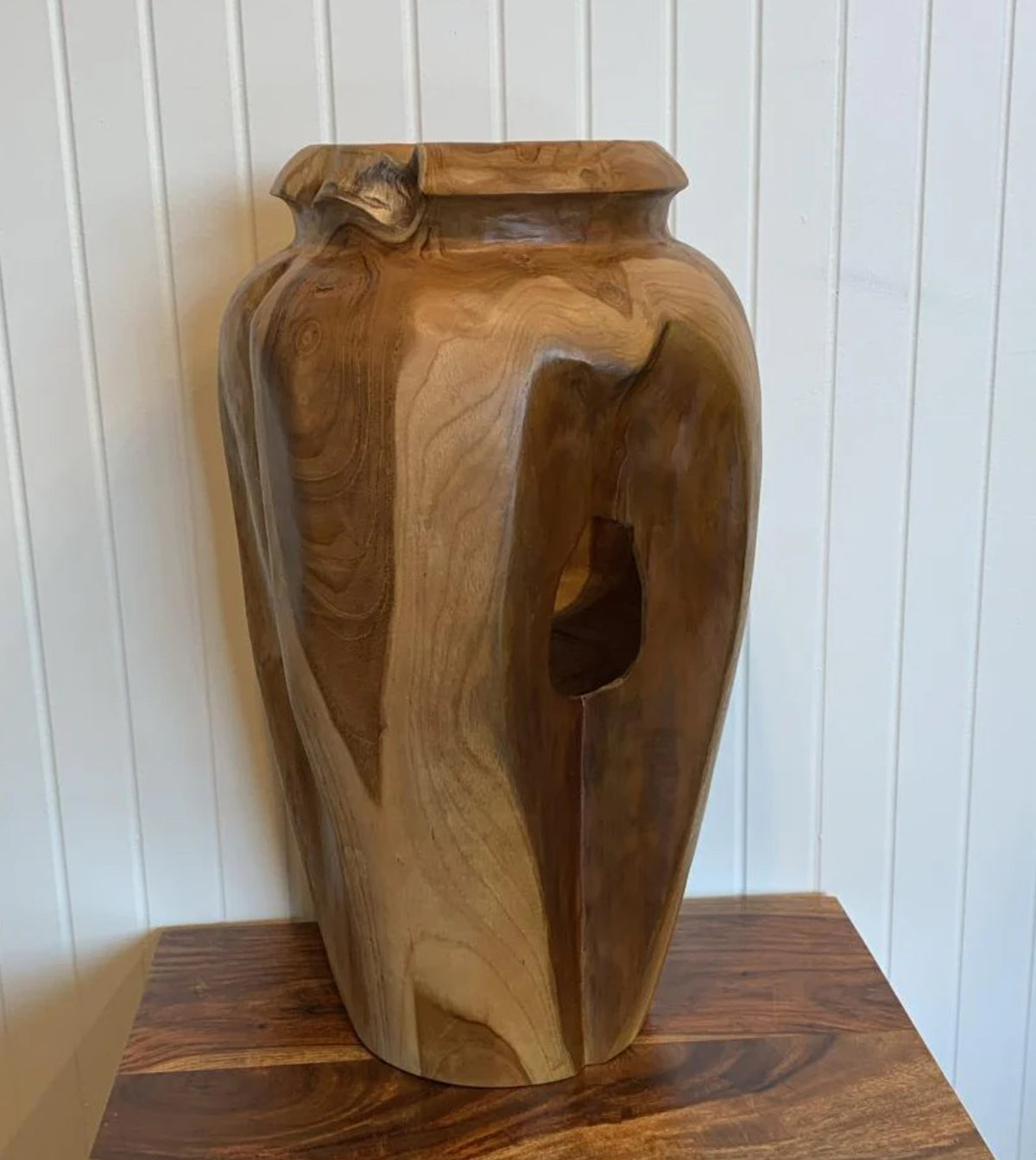 Vase en bois 16" NATURE