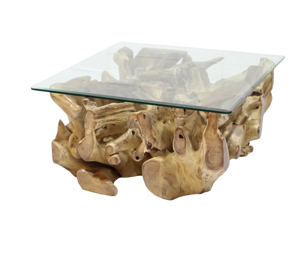 Table basse racine teck 20*41.5*41.5" NATURE
