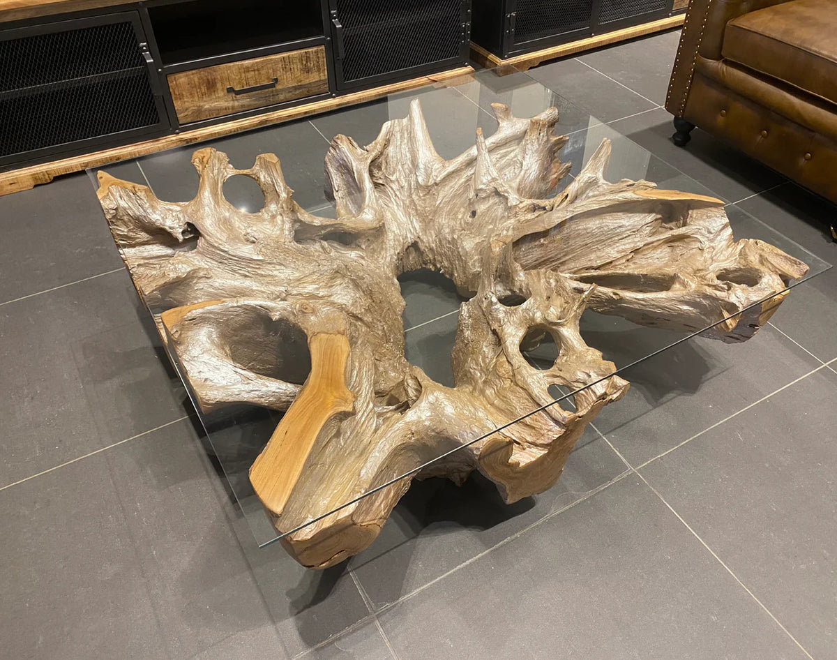 Table basse racine teck 18*41*46" NATURE