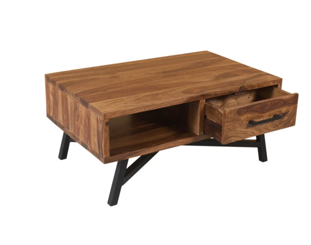 Table de salon 2 tiroirs LOFT