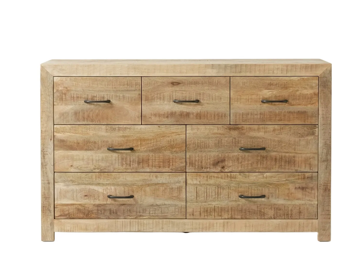 Commode Dhaka – Manguier massif naturel texturé
