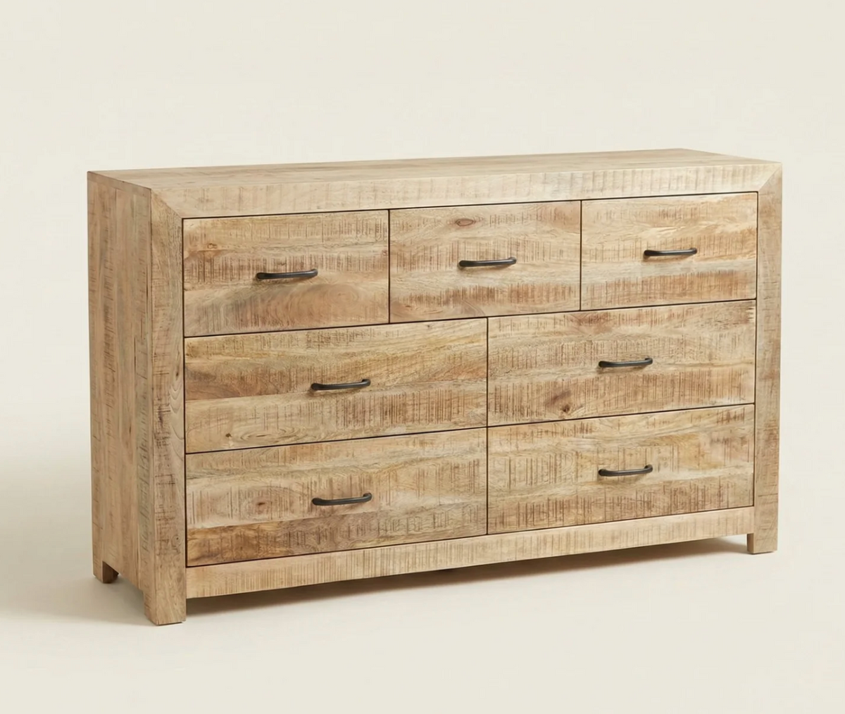 Commode Dhaka – Manguier massif naturel texturé