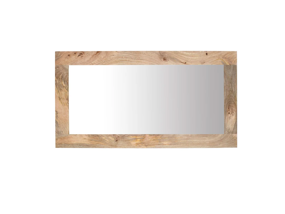 Miroir Kerala 55×28" – Manguier massif naturel
