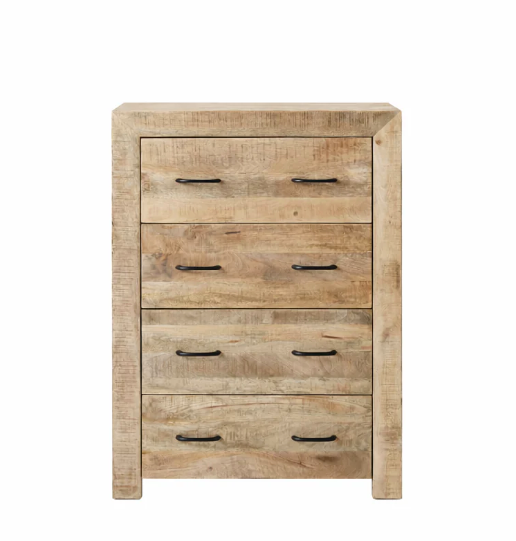 Commode Dhaka – Manguier massif naturel texturé