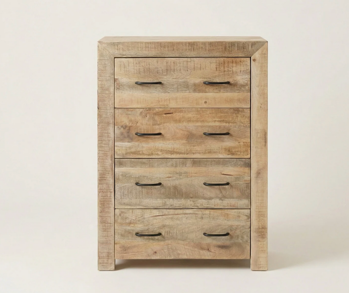 Commode Dhaka – Manguier massif naturel texturé