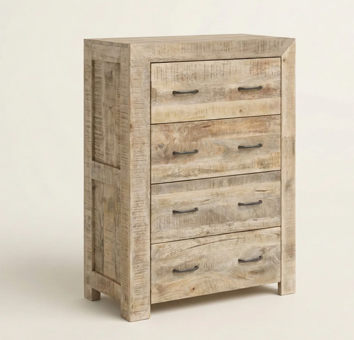 Commode Dhaka – Manguier massif naturel texturé