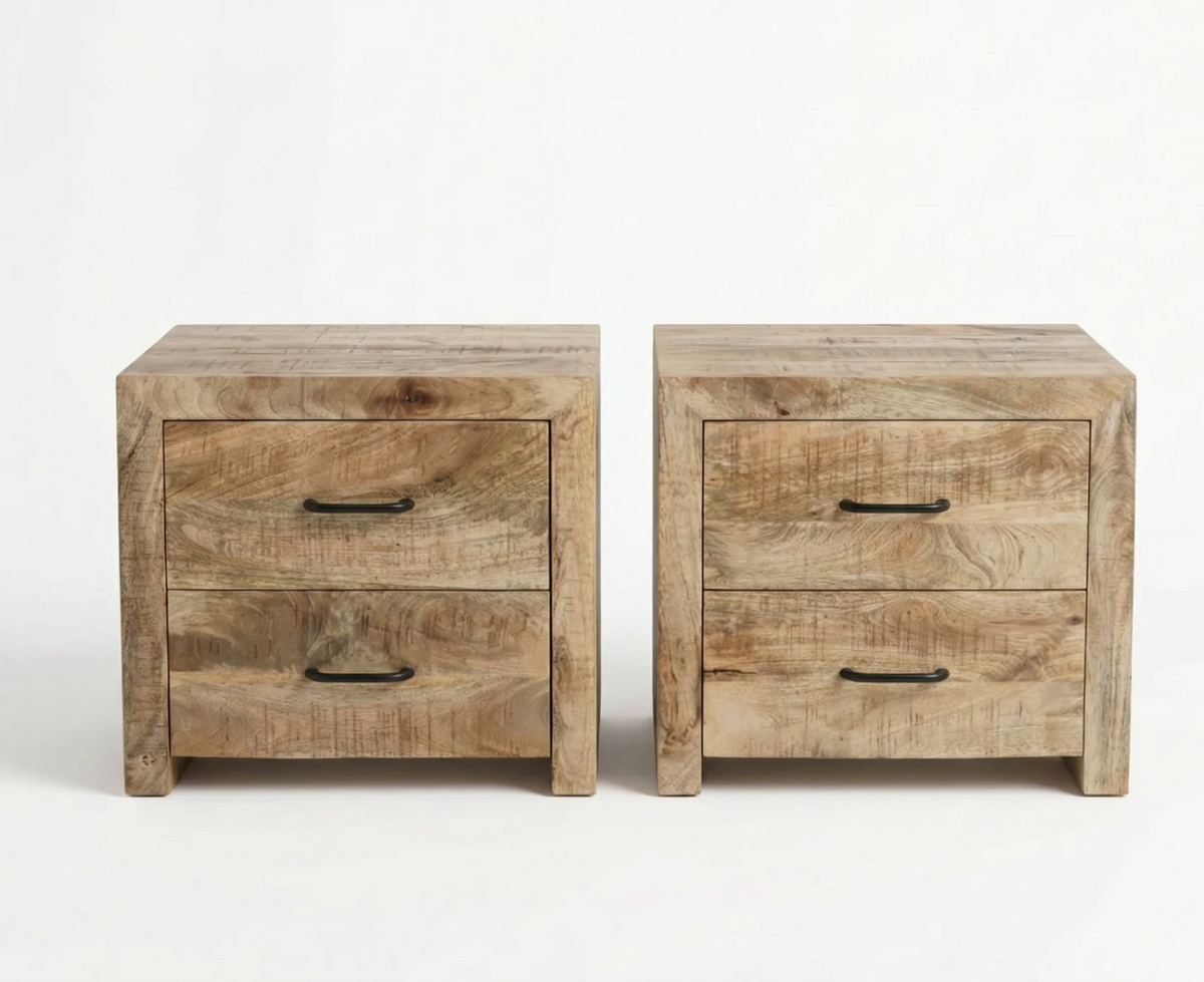 tables de chevet Dhaka — manguier massif