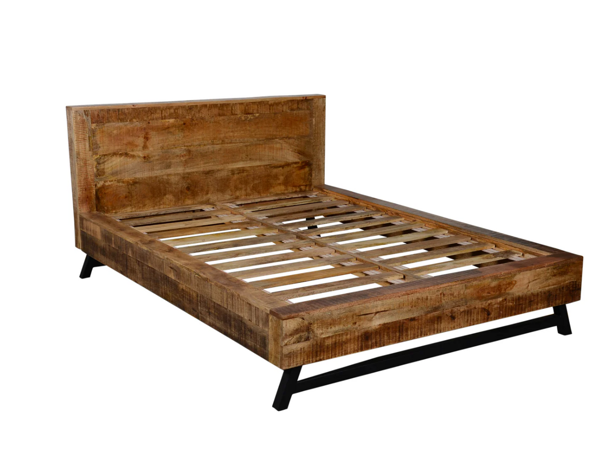 Lit Retro – manguier massif naturel