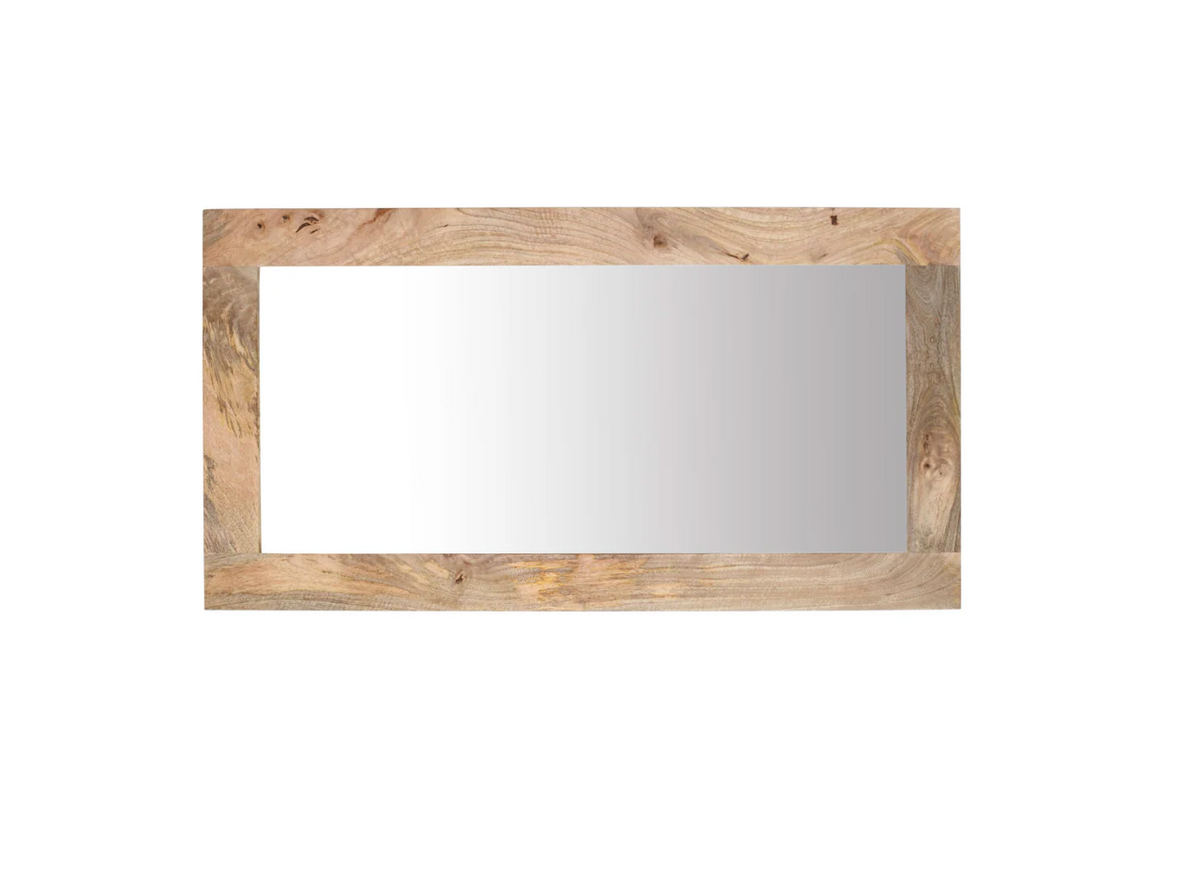 Miroir Kerala 55×28" – Manguier massif naturel