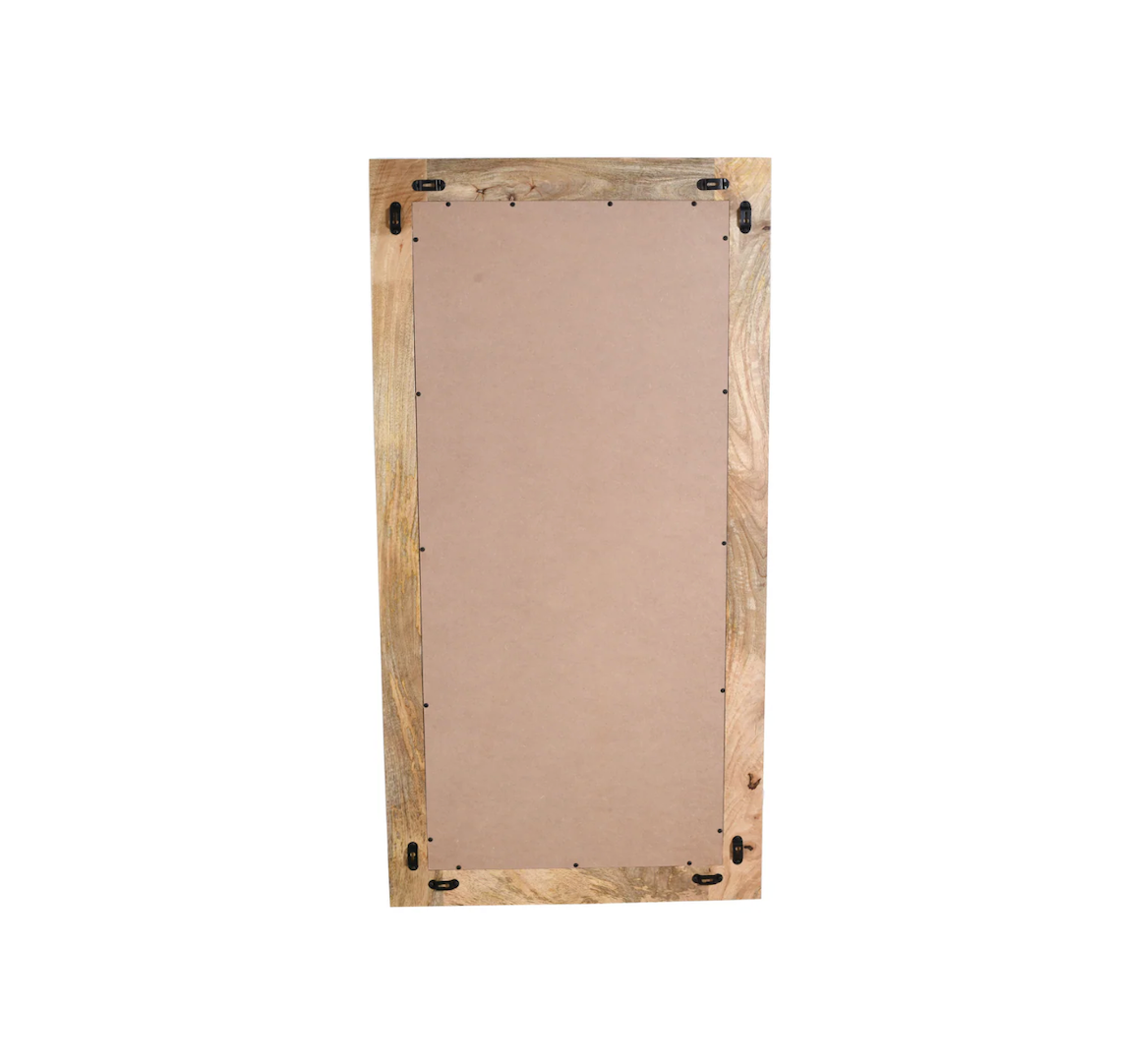 Miroir Kerala 55×28" – Manguier massif naturel