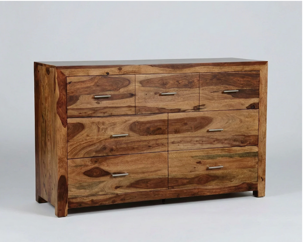 Commode Enzo – Sheesham massif brun