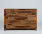 Commode Enzo – Sheesham massif brun