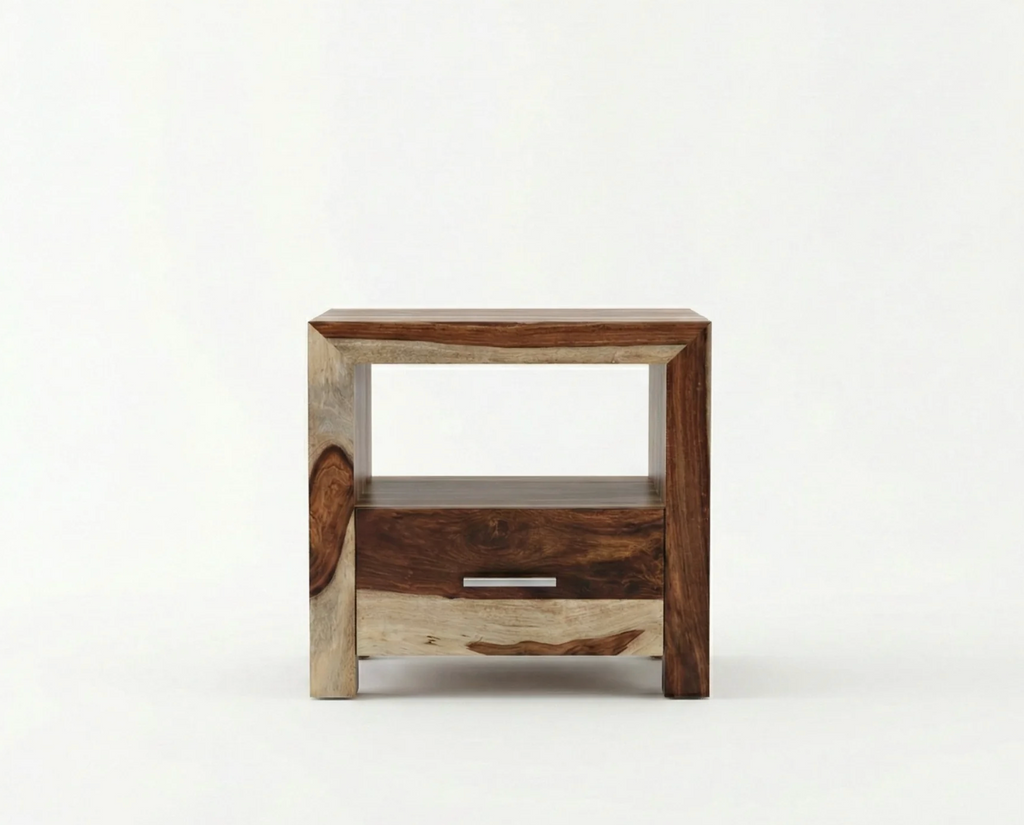 Table de chevet Enzo – sheesham natruel