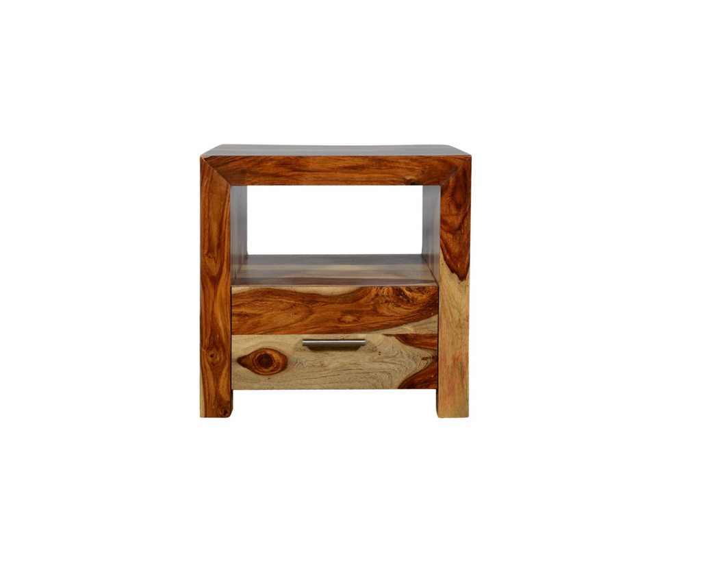Table de chevet Enzo – sheesham natruel