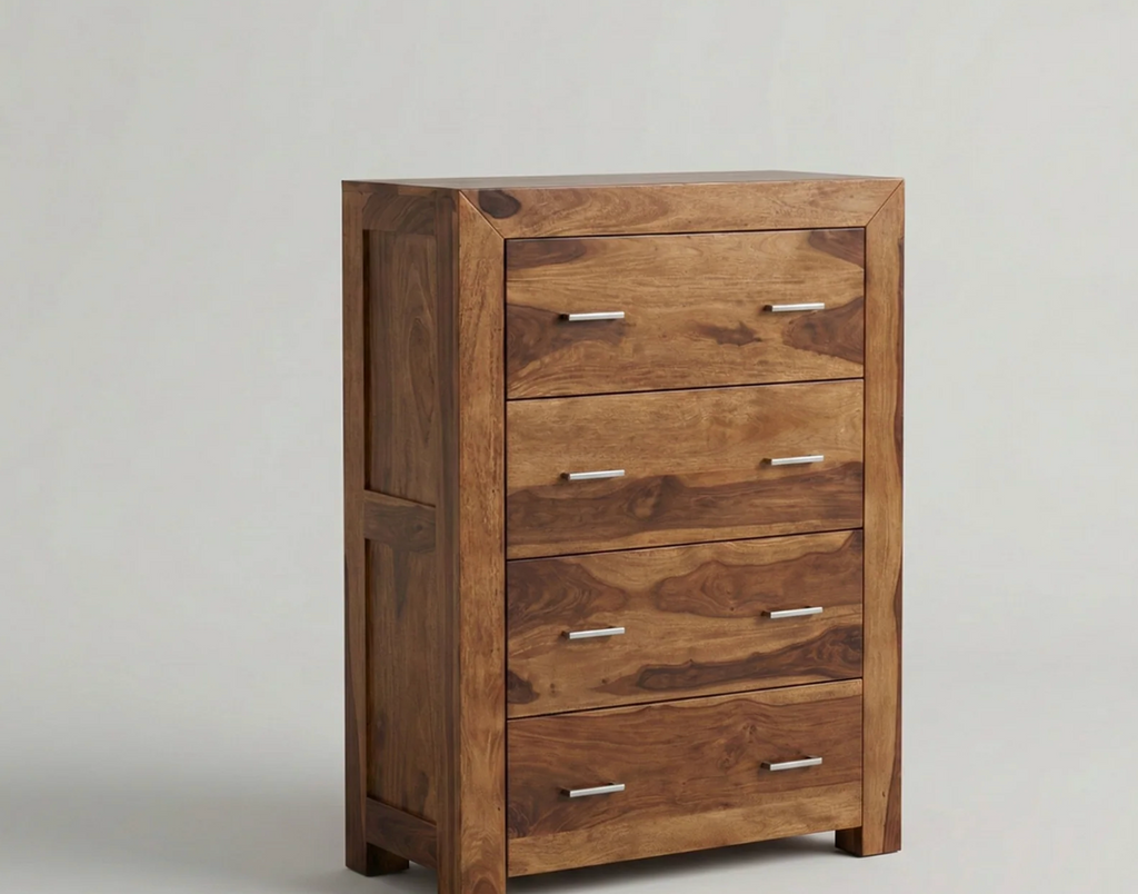 Commode Enzo – Sheesham massif brun