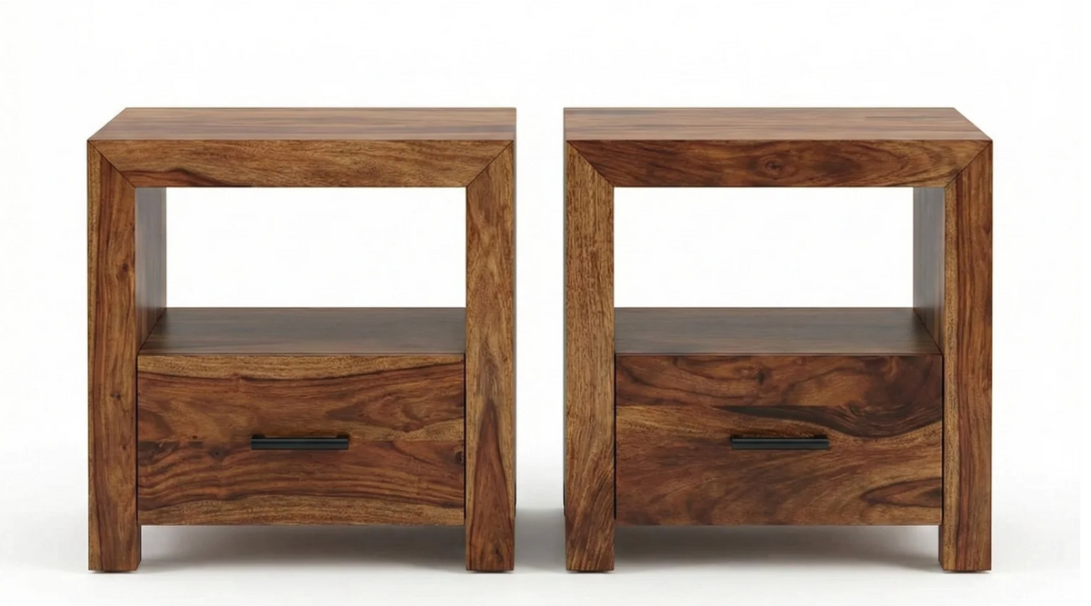 Tables de chevet Enzo – sheesham brun