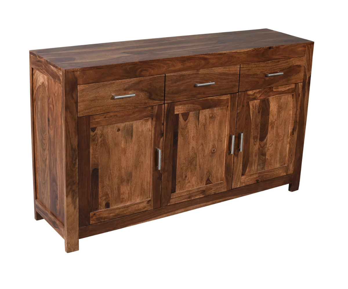 Buffet 3 portes 3 tiroirs 59" Enzo brun