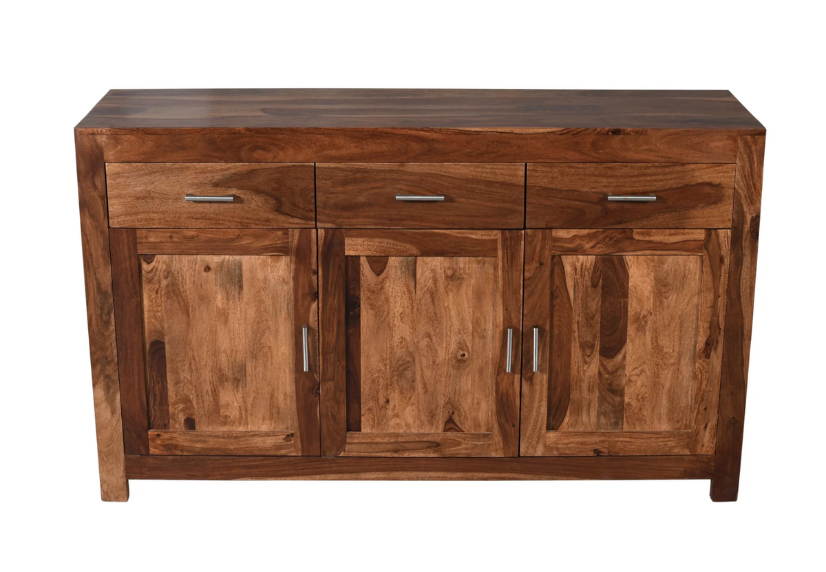 Buffet 3 portes 3 tiroirs 59" Enzo brun
