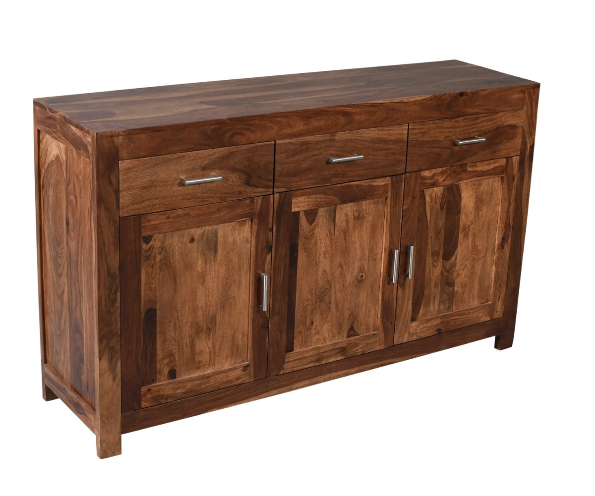 Buffet 3 portes 3 tiroirs 59" Enzo brun