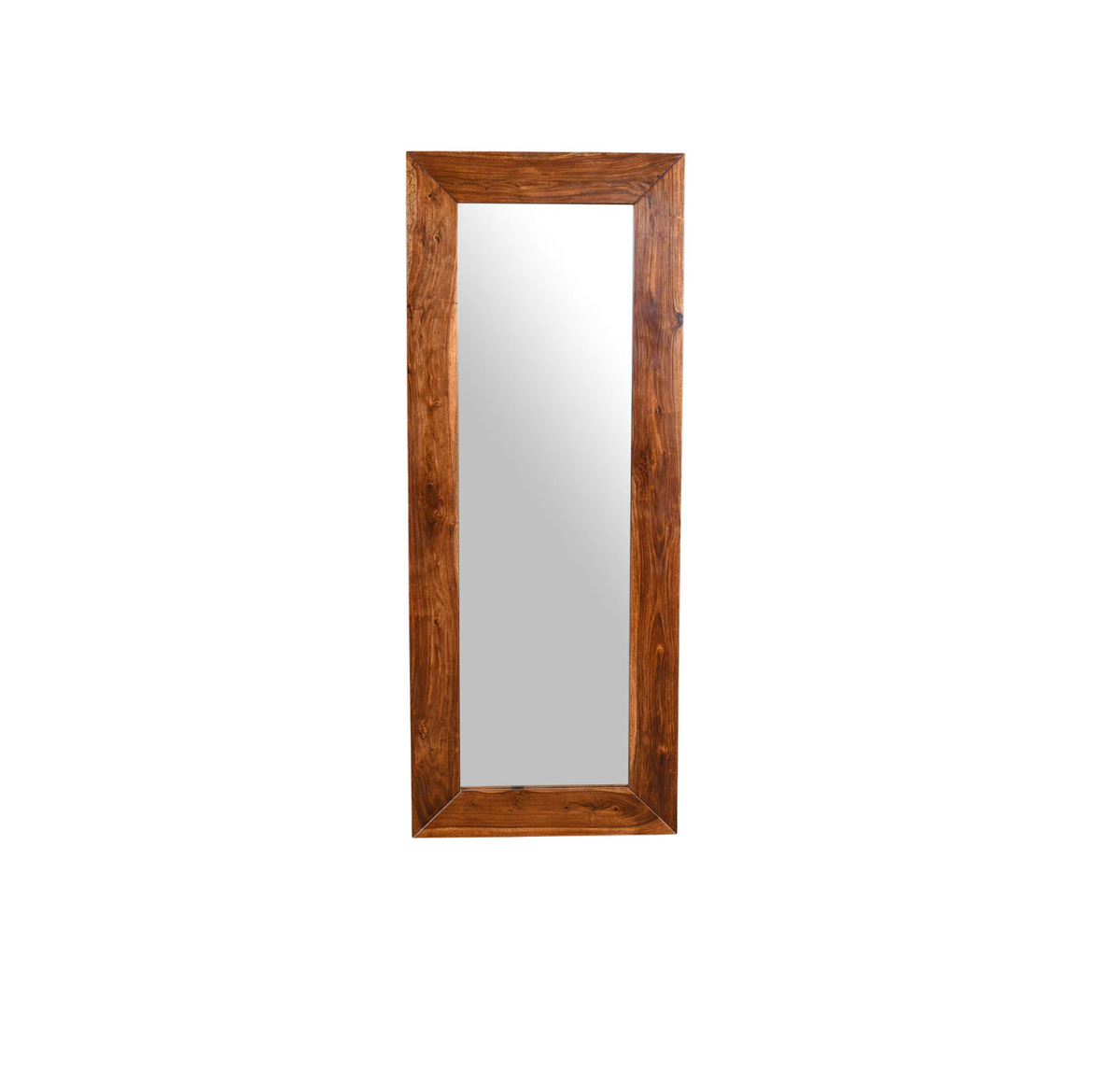 Miroir – Sheesham massif brun