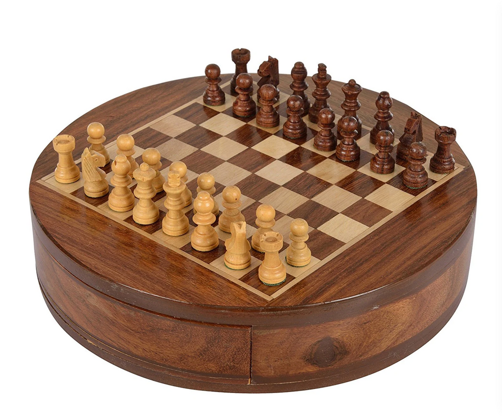 Jeu d'échecs 7" rond