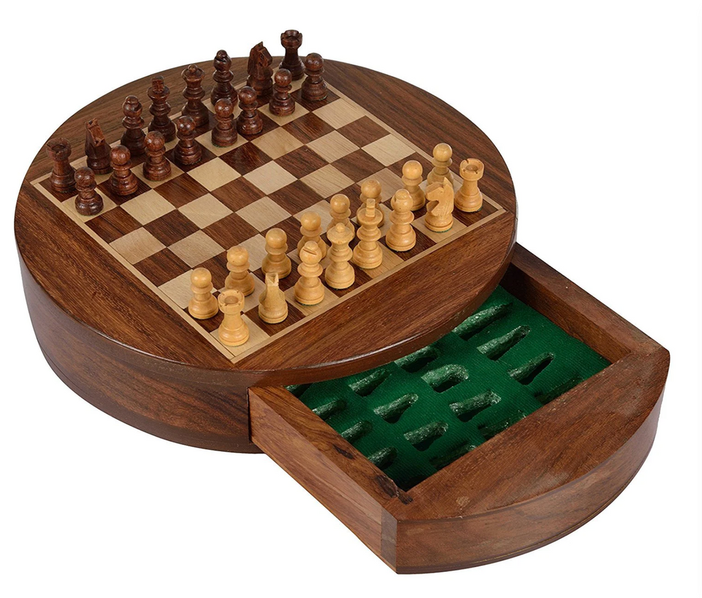 Jeu d'échecs 7" rond