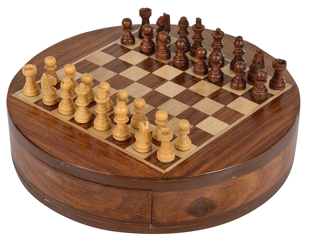 Jeu d'échecs 9" rond