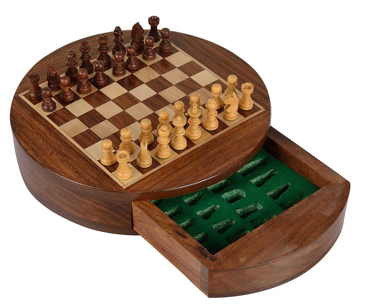 Jeu d'échecs 9" rond