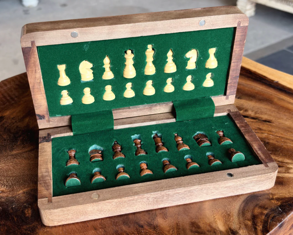 Jeu d'échecs pliable 10" carré