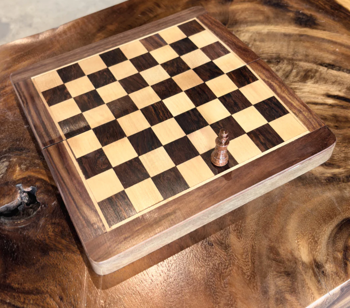 Jeu d'échecs pliable 10" carré