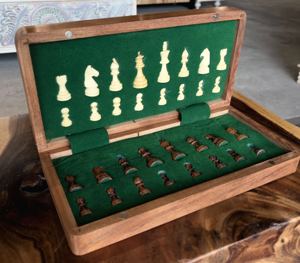 Jeu d'échecs pliable 12" carré