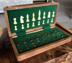 Jeu d'échecs pliable 12" carré