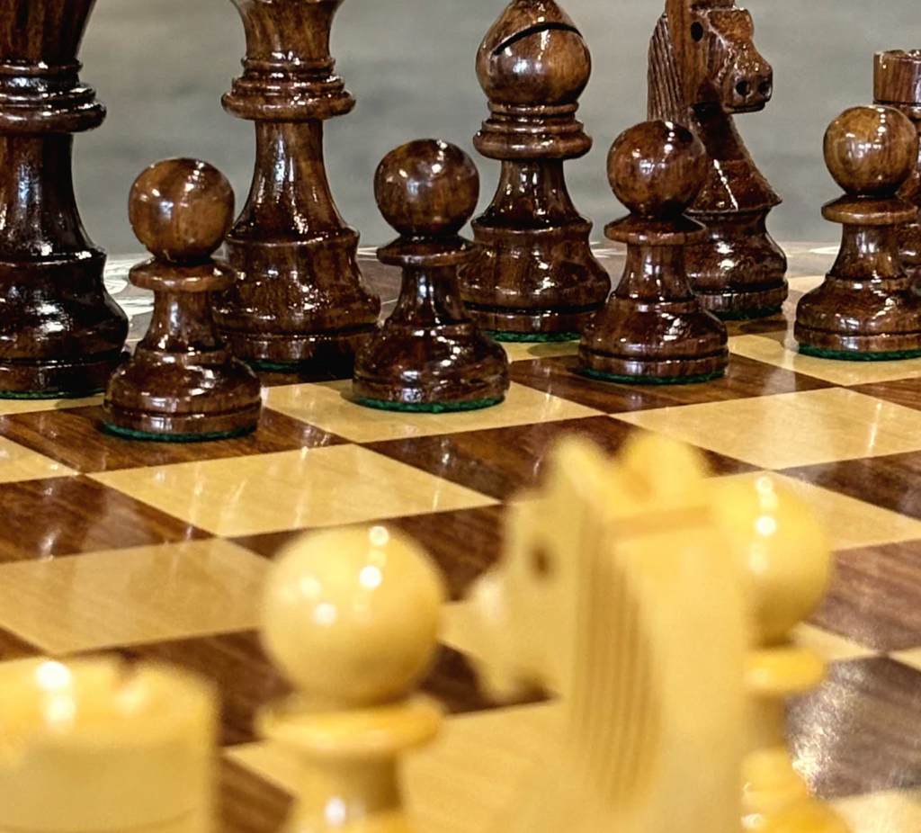 Table de Jeu d'échecs de luxe ronde