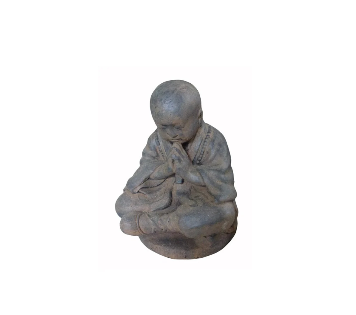 Statue Shaoline assis en ciment