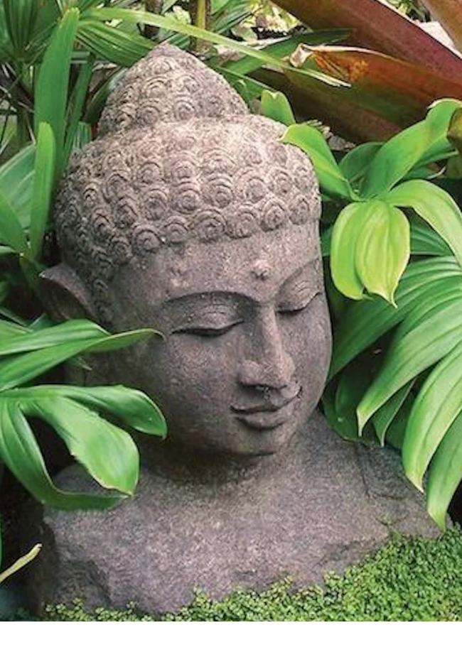 Tête de Bouddha en green Stone (Basanite)