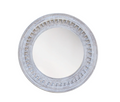 Miroir Annapurna rond 36" – Manguier massif blanc patiné