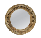 Miroir Annapurna rond 36" - Manguier massif miel