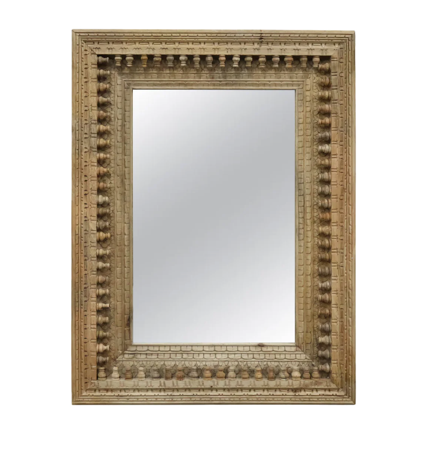 Miroir Annapurna 47×35" - Manguier massif miel