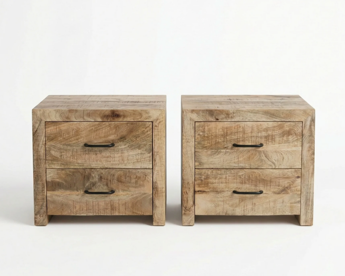 2 tables de chevet Sumara — manguier massi