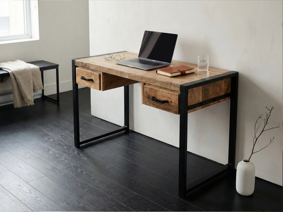 Bureau Factory – manguier massif texturé