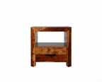 Table de chevet Enzo – sheesham brun