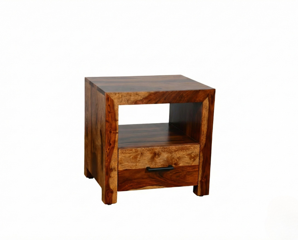 Table de chevet Enzo – sheesham brun