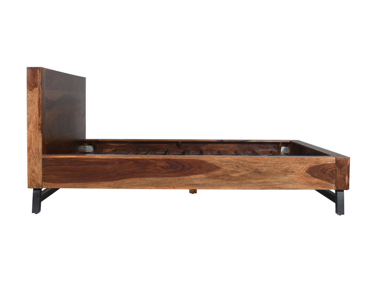 Lit Loft - Sheesham Massif Brun